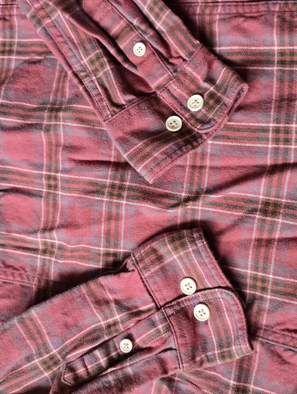 Ridgecut Button Down Plaid Long Sleeve Size Large